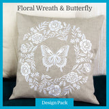 A Floral Wreath & Butterfly Design Pack