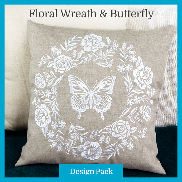 A Floral Wreath & Butterfly Design Pack