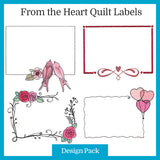 A From the Heart Quilt Labels Design Pack