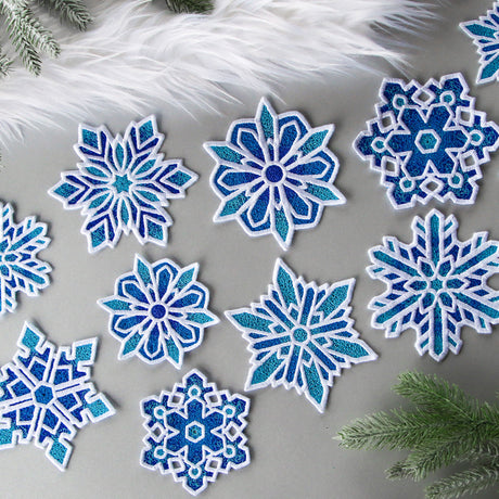 A Frosted & Fancy Snowflake (Lace) Design Pack