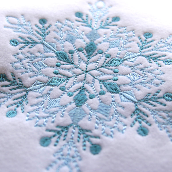 A Textured & Delicate Snowflakes Design Pack