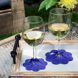 A Party Time Wine Glass Coasters (Lace) Design Pack