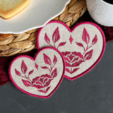 A Textured Hearts Coasters (In-the-Hoop) Design Pack