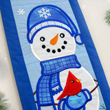 A Warm Winter Welcome Snowman Banner (Applique) Design Pack