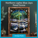 A Northern Lights Blue Jays Panel Scene Design Pack