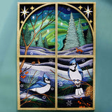 A Northern Lights Blue Jays Panel Scene Design Pack