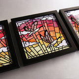 Stained Glass Geese in Flight Design Pack