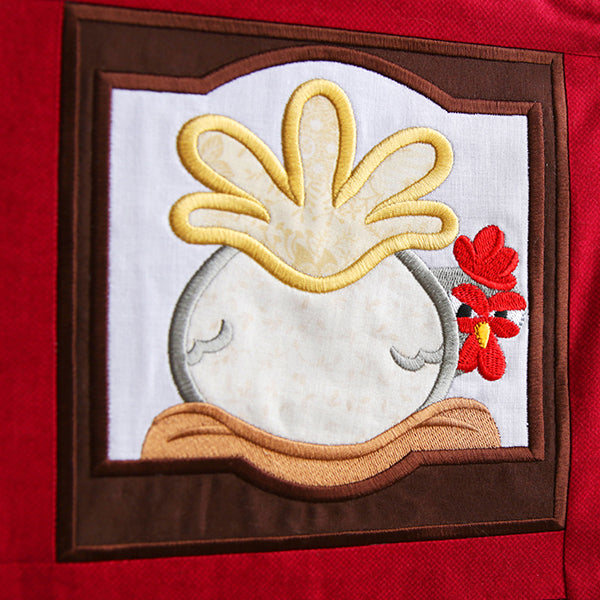 Crazy Coop Chicken Squares (Quilt Block) Design Pack – Embroidery