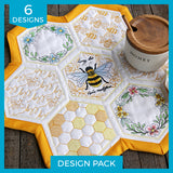 Sweet As Can Bee Quilt Hexagons Design Pack
