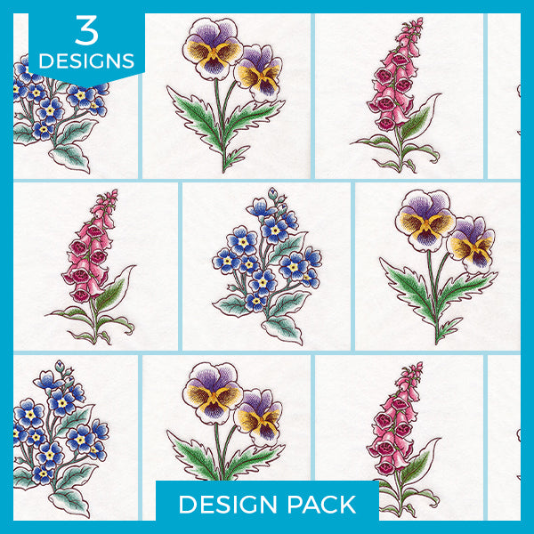 Delicate Floral Stems Design Pack