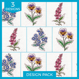 Delicate Floral Stems Design Pack