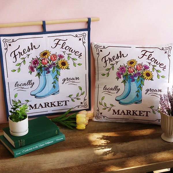 Flower Market Sign Panels Design Pack