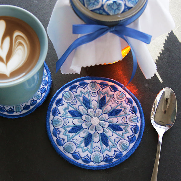 Delft Blue Mandalas (In-the-Hoop) Design Pack