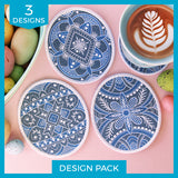 Kaleidoscope Easter Egg Coasters (In-the-Hoop) Design Pack