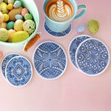 Kaleidoscope Easter Egg Coasters (In-the-Hoop) Design Pack