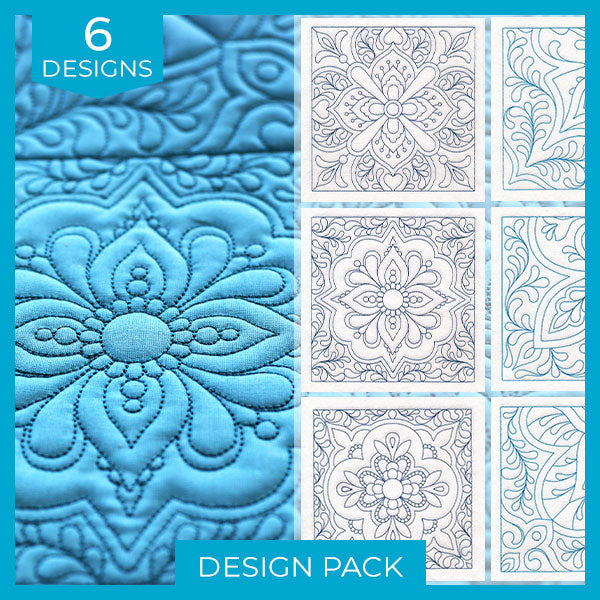 Exquisite Relief Quilting (Double Run) Design Pack
