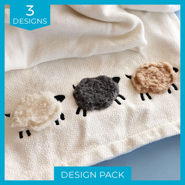 Fluffy & Fabulous Sheep (Applique) Design Pack