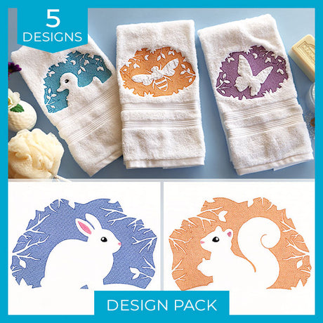 Sweet Seasons Animals (Embossed) Design Pack