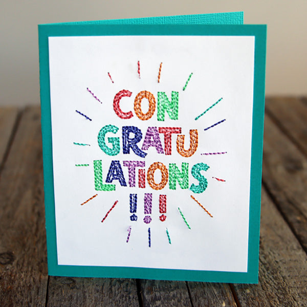 1 Congratulations Congratulations & Celebrations (Cardstock) Design Pack – Embroidery Library