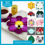 Playful Trivets (In-the-Hoop) Design Pack