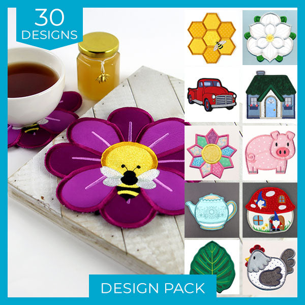 Playful Trivets (In-the-Hoop) Design Pack