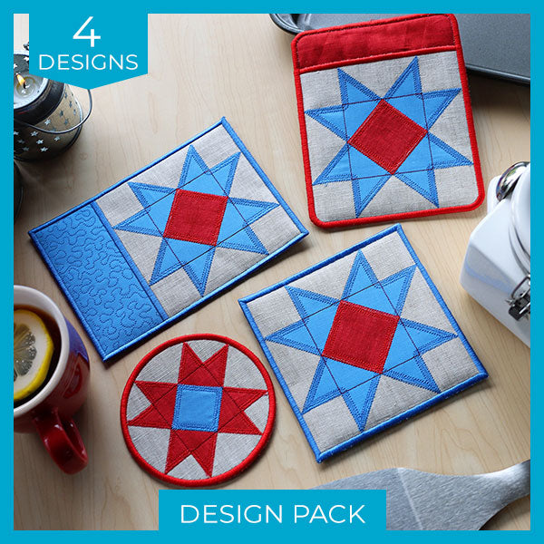 Patchwork Kitchen Set (In-the-Hoop) Design Pack – Embroidery Library