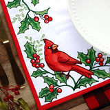 Cardinals & Holly Placemat Corners Design Pack