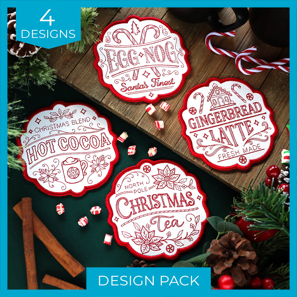 Christmas Market Coasters Design Pack