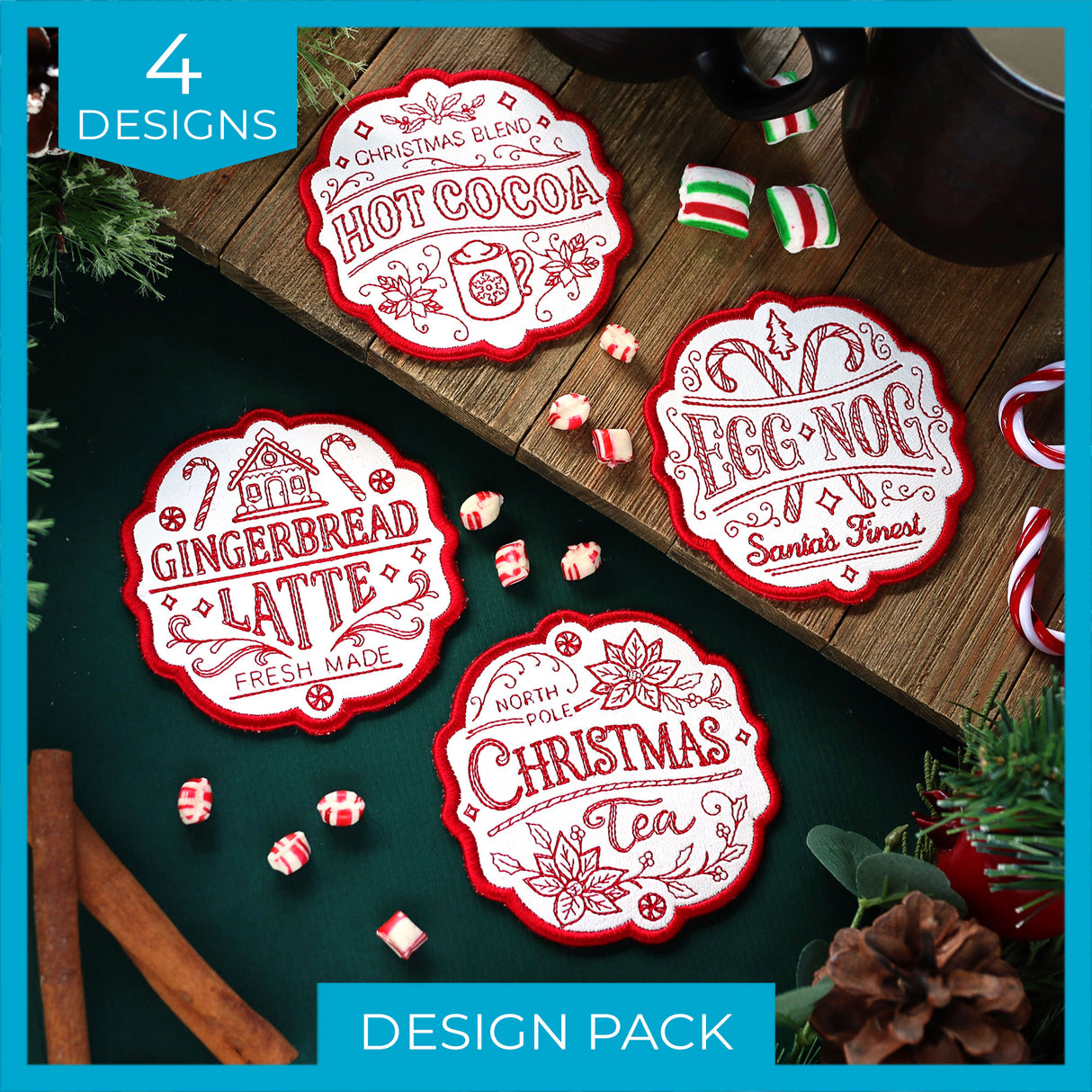 Christmas Market Coasters Design Pack