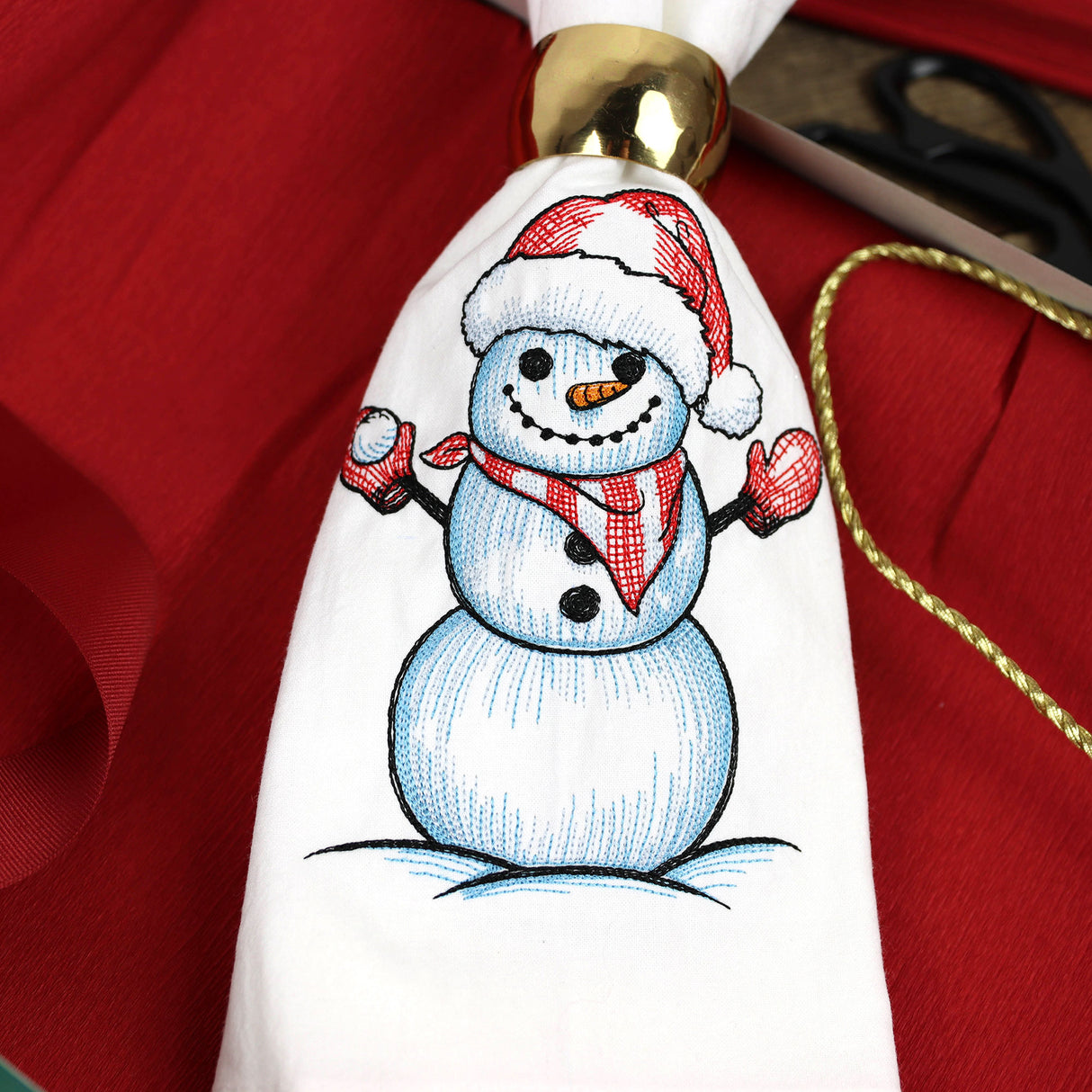 Sweet Snowman Etching Design Pack