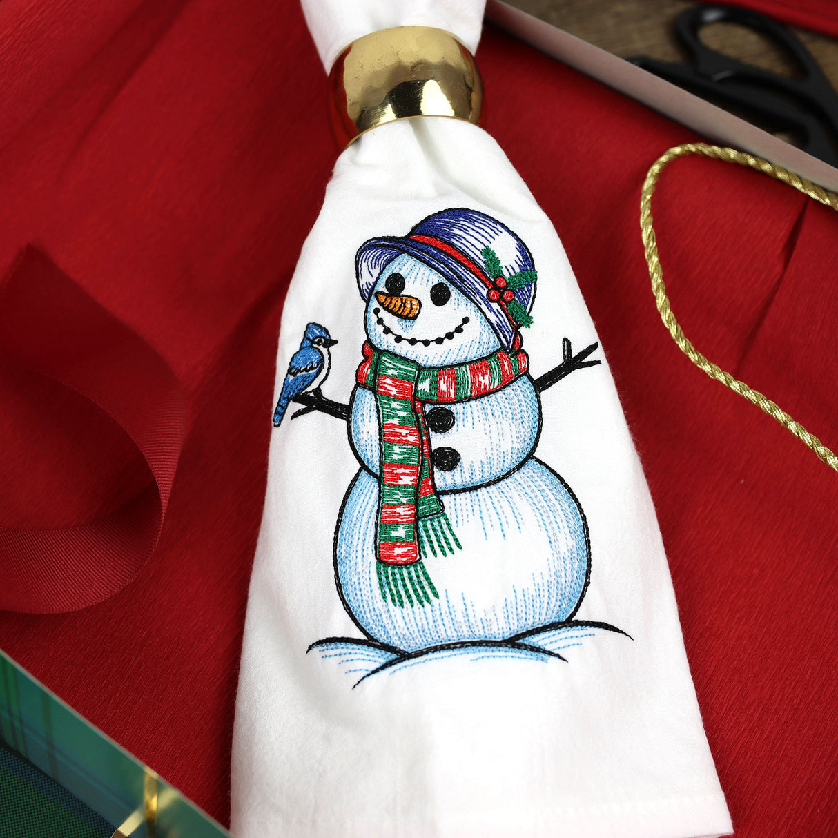 Sweet Snowman Etching Design Pack