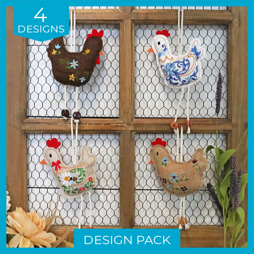 Chicken Stuffie Design Pack (In-the-Hoop)