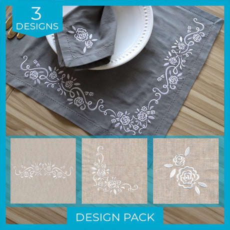 Whitework Floral Design Pack