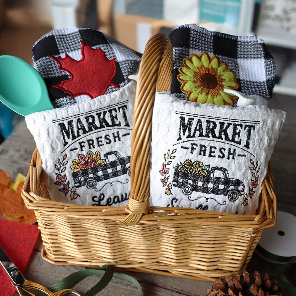 Fresh Market Autumn Retro Truck Design Pack