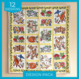 Woodland Animals Quilt Design Pack