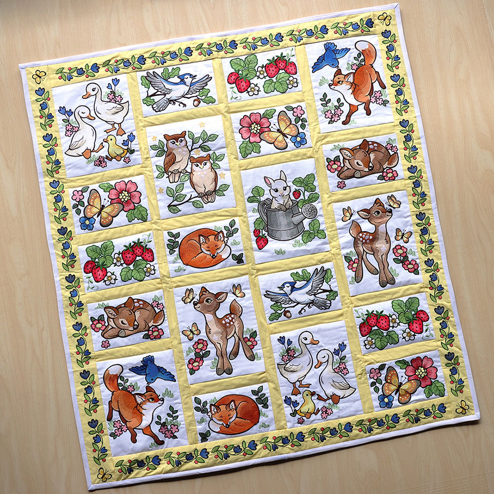 Woodland Animals Quilt Design Pack
