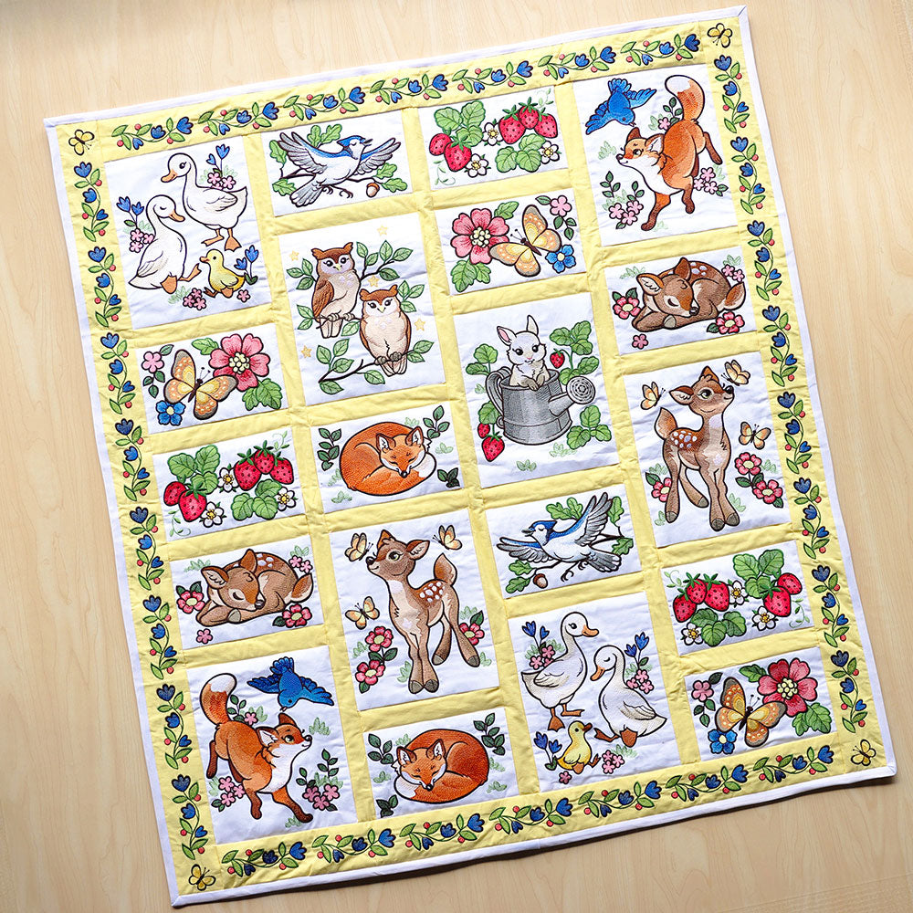 Woodland Animals Quilt Design Pack