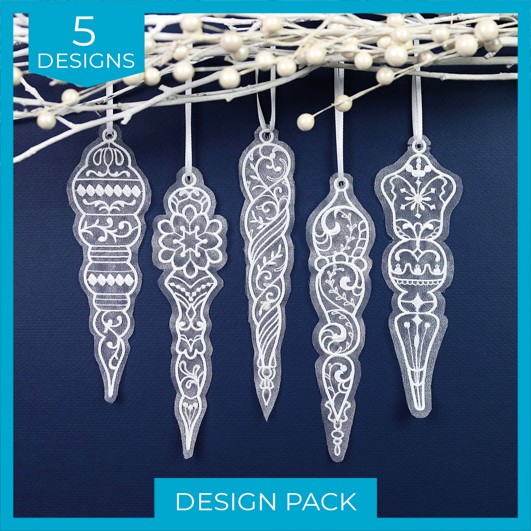 Winter Icicles (Organza) Design Pack
