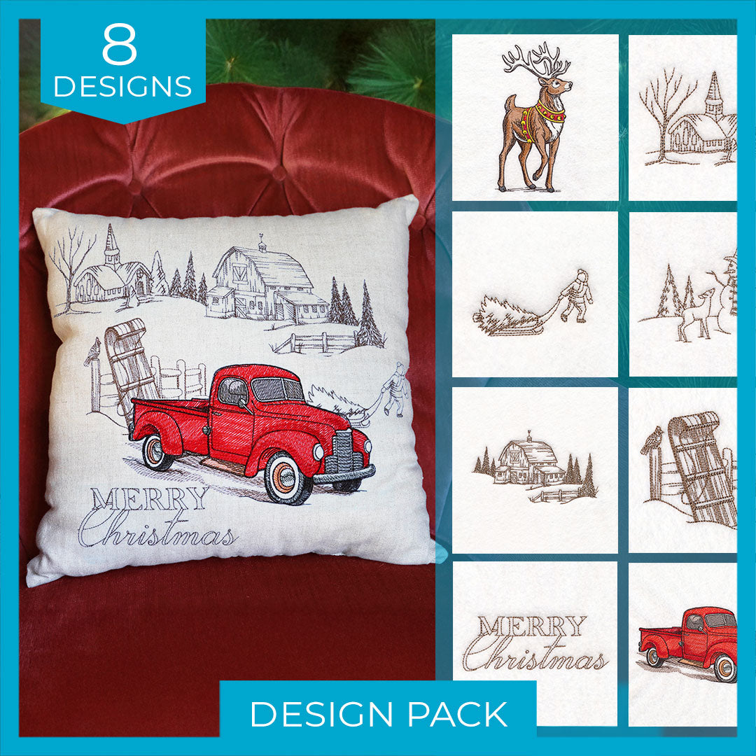 Classic Christmas Collage Design Pack