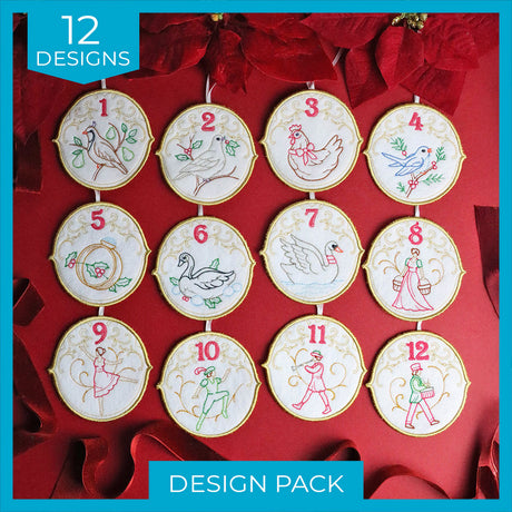 Regal 12 Days of Christmas Ornaments Design Pack