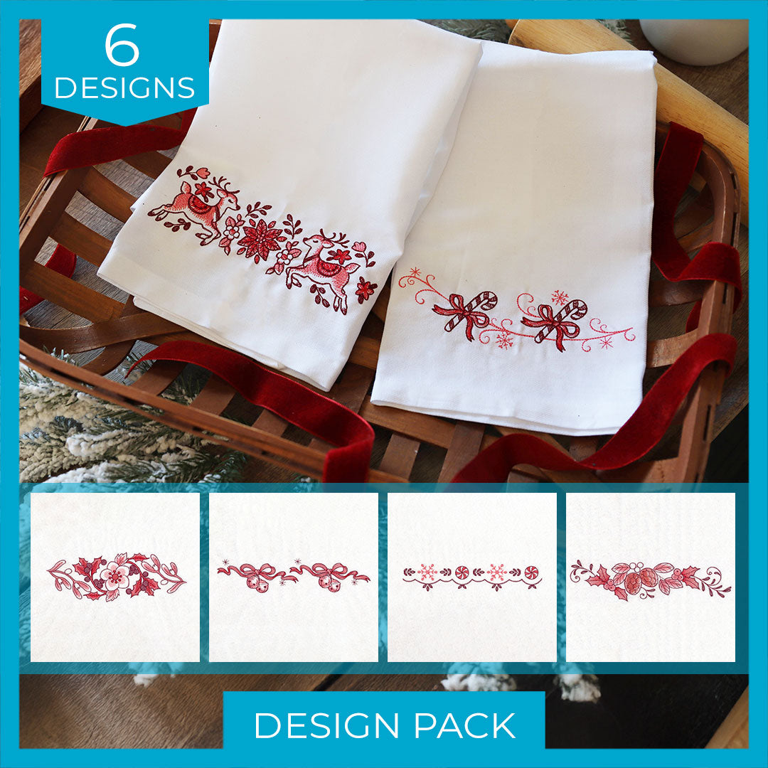 Christmas Delft Borders Design Pack