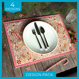 Gingerbread Christmas Placemat Corners Design Pack