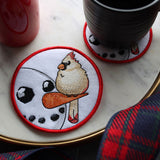 Sweet Peeking Snowmen Coasters (In-the-Hoop) Design Pack