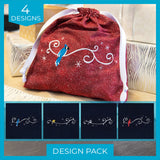 Frosted Bird Border Design Pack