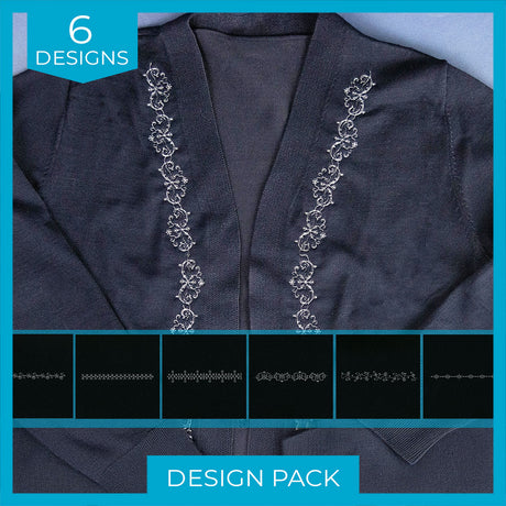 Delicate Snowflake Border Design Pack