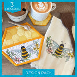 Buzzin' Bee Hexagon Kitchen Design Pack