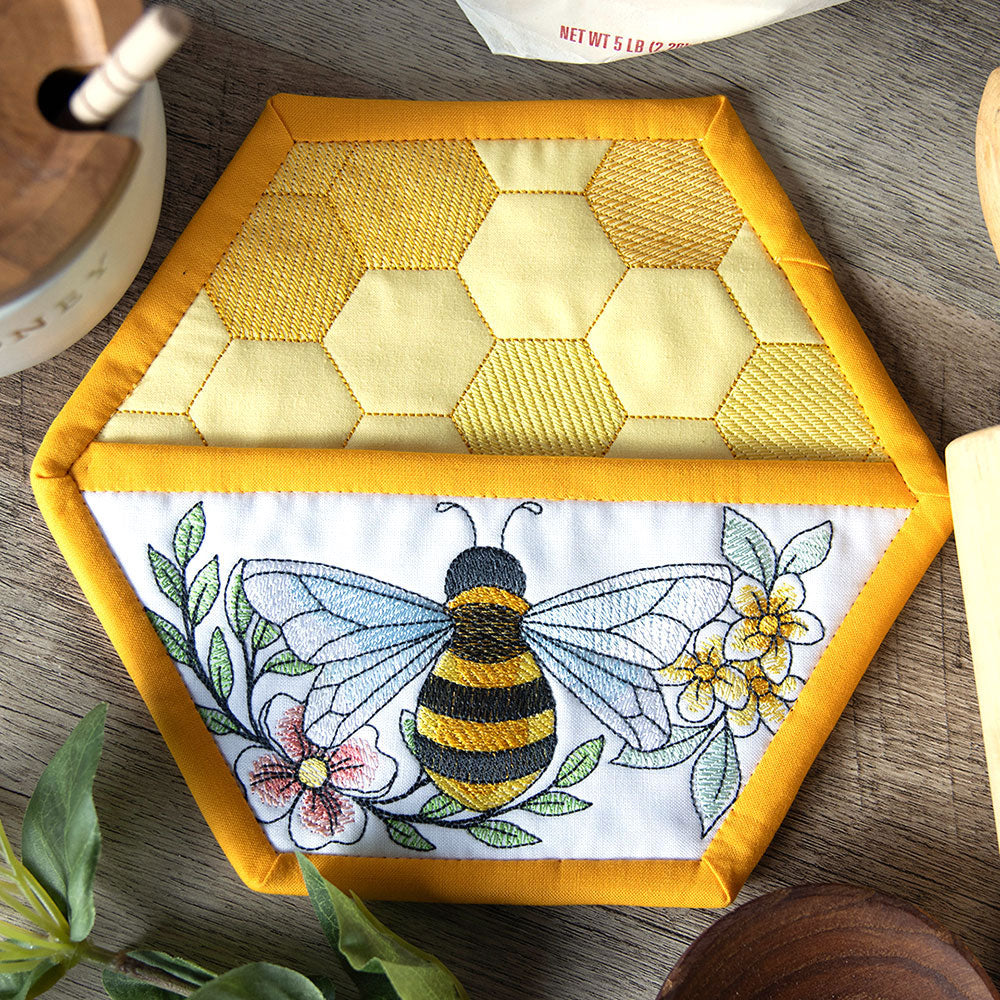 Buzzin' Bee Hexagon Kitchen Design Pack