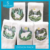Wild Animal Silhouettes (Embossed) Design Pack