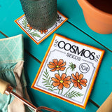 Garden Seed Packet Coasters (In-the-Hoop) Design Pack
