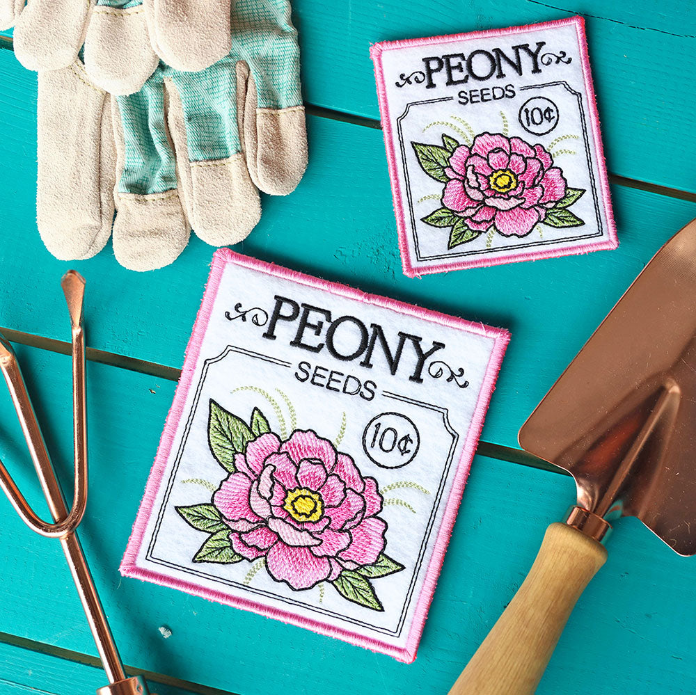 Garden Seed Packet Coasters (In-the-Hoop) Design Pack